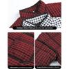 imageOmoone Womens Cropped Quilted Jacket Floral Printed LightWeight Padded Puffer Cardigan Coat OutwearRetro Red