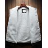 imageOmoone Mens Lapel Sherpa Fleece Lined Thicken Denim Jean Trucker Jacket CoatsBlack Fleece White