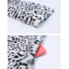 imageOmoone Womens Faux Fur Jackets Autumn Winter Leopard Coats Loose Fur Coat with PocketsLeopardwhite