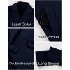 imageOmoone Womens Long Sleeve Slim Fit Warm Winter Wool Blend Pea Coat OvercoatBlack