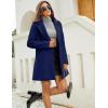 imageOmoone Womens Long Sleeve Slim Fit Warm Winter Wool Blend Pea Coat OvercoatNavy