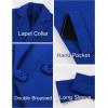 imageOmoone Womens Long Sleeve Slim Fit Warm Winter Wool Blend Pea Coat OvercoatRoyalblue