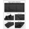 imageOmoone Womens Quilted Puffer Jacket Zip Up Oversized Lightweight Padded Down Coat OuterwearBlack