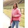 imageOmoone Womens Quilted Puffer Jacket Zip Up Oversized Lightweight Padded Down Coat OuterwearPink