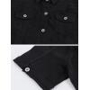 imageOmoone Womens Summer Short Sleeve Slim Crop Denim Trucker Jacket Jean Coat TopsBlack