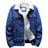 Dark Blue Fleece White