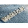 imageOmoone Mens Faux Fur Collar Sherpa Fleece Lined Distressed Denim Trucker JacketBlue