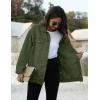 imageOmoone Womens Oversized Mid Long Denim Jacket Jean Biker CoatGreen