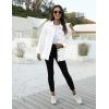imageOmoone Womens Oversized Mid Long Denim Jacket Jean Biker CoatWhite