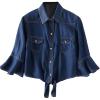 Darkbluerufflesleeve