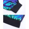 imageOmoone Mens Zip Up Mermaid Sequin Lightweight Shiny Clubwear Bomber JacketGreen