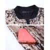 imageOmoone Mens Zip Up Mermaid Sequin Lightweight Shiny Clubwear Bomber JacketPink Gold