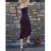 imageOmoone Womens Floral Dress LowCut Square Neck Spaghetti Strap Tie Bodycorn 90s Y2k Sun DressesLongblack Floral