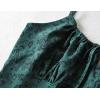 imageOmoone Womens Floral Dress LowCut Square Neck Spaghetti Strap Tie Bodycorn 90s Y2k Sun DressesLonggreen
