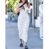 imageOmoone Womens Floral Dress LowCut Square Neck Spaghetti Strap Tie Bodycorn 90s Y2k Sun DressesLongwhite Strawberry