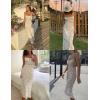 imageOmoone Womens Floral Dress LowCut Square Neck Spaghetti Strap Tie Bodycorn 90s Y2k Sun DressesLongwhite Strawberry