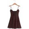 imageOmoone Womens Floral Dress LowCut Square Neck Spaghetti Strap Tie Bodycorn 90s Y2k Sun DressesShortblack
