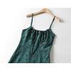 imageOmoone Womens Floral Dress LowCut Square Neck Spaghetti Strap Tie Bodycorn 90s Y2k Sun DressesShortgreen