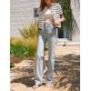 imageOmoone Womens Striped Cardigan Sweater Short Sleeve Lightweight Summer Button Down Cropped Knit TopsWhite Black