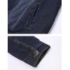 imageOmoone Mens Lapel Sherpa Fleece Lined Thicken Denim Jean Trucker Jacket CoatsIndigo