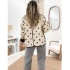 imageOmoone Womens Cropped Quilted Jacket Floral Printed LightWeight Padded Puffer Cardigan Coat OutwearApricot