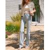 imageOmoone Womens Striped Cardigan Sweater Short Sleeve Lightweight Summer Button Down Cropped Knit TopsApricot