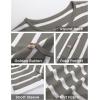 imageOmoone Womens Striped Cardigan Sweater Short Sleeve Lightweight Summer Button Down Cropped Knit TopsCamel