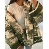 imageOmoone Womens Quilted Jacket Cardigan Lightweight Floral Print Open Front Padded Puffer JacketsDarkgreen