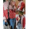 imageOmoone Womens Quilted Lightweight Jackets Cropped Floral Packable Puffer Jacket Winter Coat395006RedS