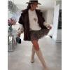 imageOmoone Teddy Fuzzy Fleece Coats for Women 2025 Oversized Cap Sleeve Faux Fur Winter Sherpa Vest Jacket with PocketsBrown