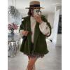 imageOmoone Teddy Fuzzy Fleece Coats for Women 2025 Oversized Cap Sleeve Faux Fur Winter Sherpa Vest Jacket with PocketsGreen
